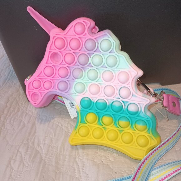NEW Girls' Unicorn Pop It Crossbody Bag - Cat & Jack™ - Picture 3 of 6